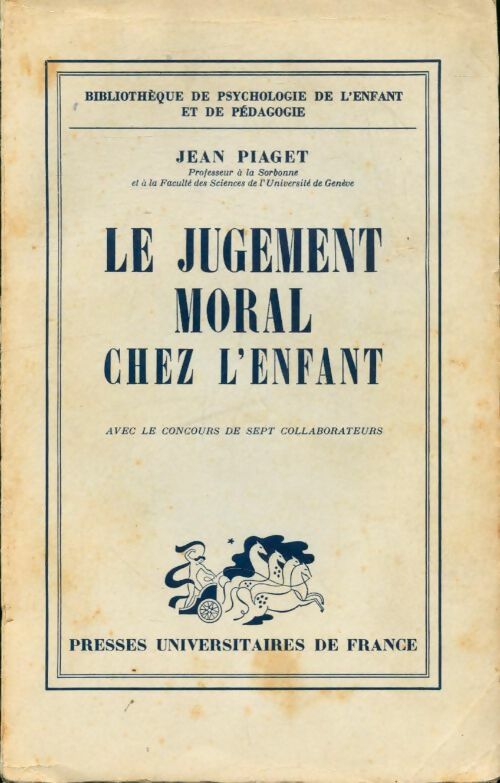 Livrenpoche : Le jugement moral chez l'enfant - Jean Piaget - Livre