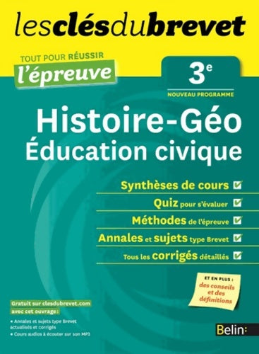 Livrenpoche : Histoire géo éducation Civique 3e - Dominique Delmas - Livre