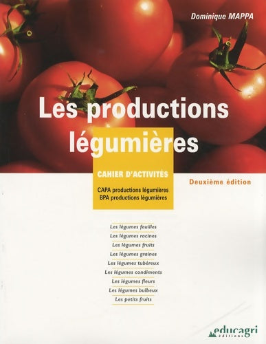 Livrenpoche : Les productions légumières. Cahier d'activités CAPA / BPA - Dominique Mappa - Livre