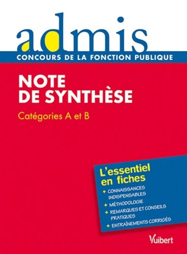 Livrenpoche : Note de synthèse. Catégories A et B - Olivier Bellégo - Livre