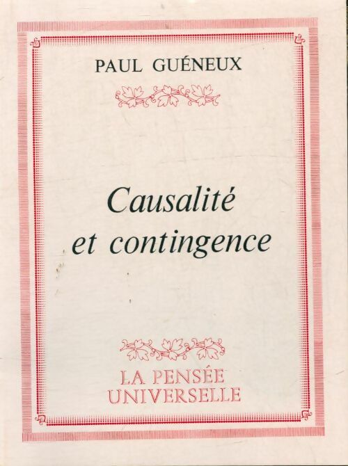 Livrenpoche : Causalité et contingence - Paul Guéneux - Livre