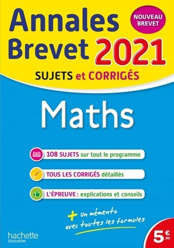 Livrenpoche : Annales brevet 2021 maths - Philippe Rousseau - Livre