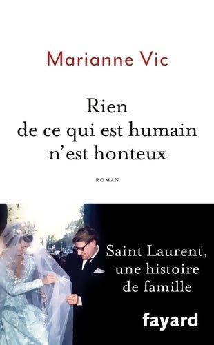 Livrenpoche : Rien de ce qui est humain n'est honteux - Marianne Vic - Livre