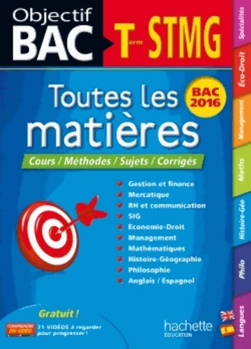 Livrenpoche : Objectif bac toutes les matieres term STMG - Eric Marcel - Livre