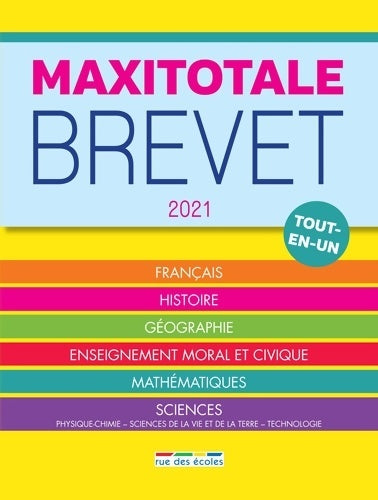 Livrenpoche : Maxitotale 2021 - brevet - Collectif - Livre