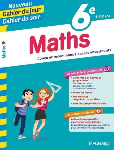 Livrenpoche : Maths 6e - cahier du jour cahier du soir - Annie Le Goff - Livre