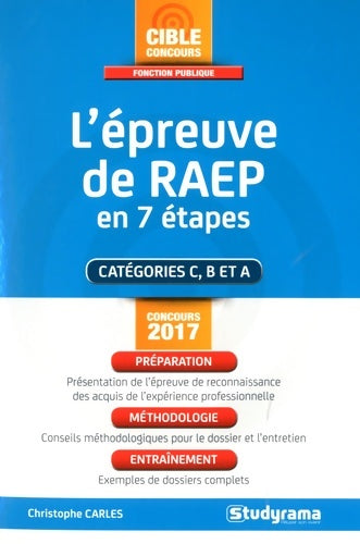 Livrenpoche : épreuve de raep aux concours de la fonction publique concours 2017 - Christophe Carles - Livre