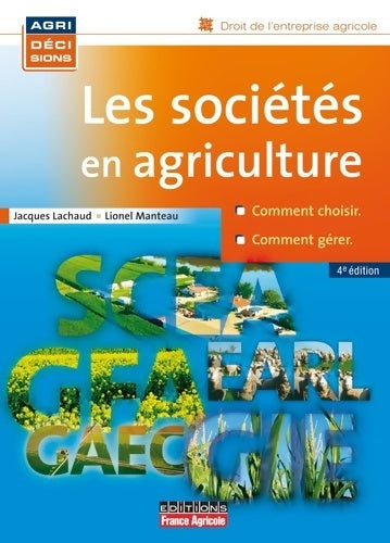 Livrenpoche : Les sociétés en agriculture 4ed - Lachaud-j+manteau-l - Livre