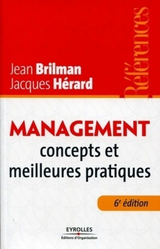 Livrenpoche : Management : Concepts et meilleures pratiques - Jean Brilman - Livre