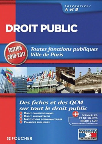 Livrenpoche : Droit public catégories a et b. Editions 2010-2011 - Elisabeth Chaperon - Livre