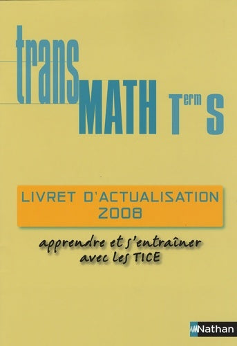 Livrenpoche : Transmath term s livret actual - Collectif - Livre