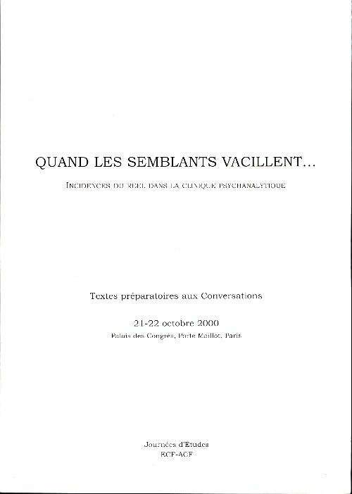 Livrenpoche : Quand les semblants vacillent... - Collectif - Livre