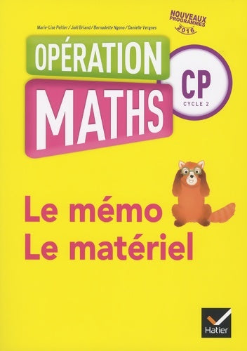 Livrenpoche : Opération maths CP éd. 2016 - mémo + matériel - Marie-Lise Peltier - Livre