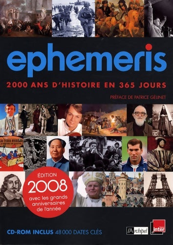 Livrenpoche : Ephéméris 2008 : 2000 ans d'histoire en 365 jours - Joseph Vebret - Livre