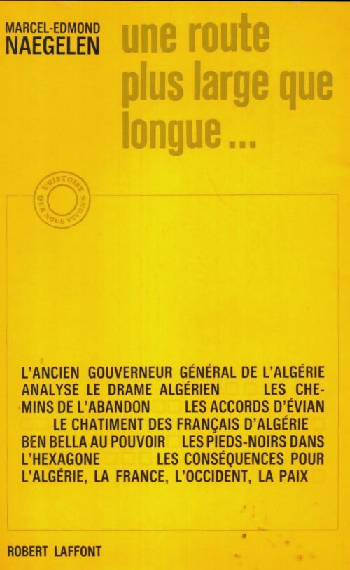 Livrenpoche : Une route plus large que longue - Marcel-Edmond Naegelen - Livre