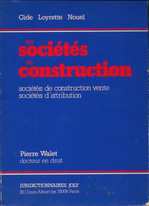 Livrenpoche : Les sociétés de construction - Pierre Walet - Livre