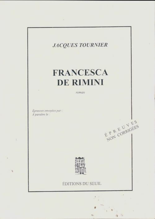 Livrenpoche : Francesca de Rimini - Jacques Tournier - Livre