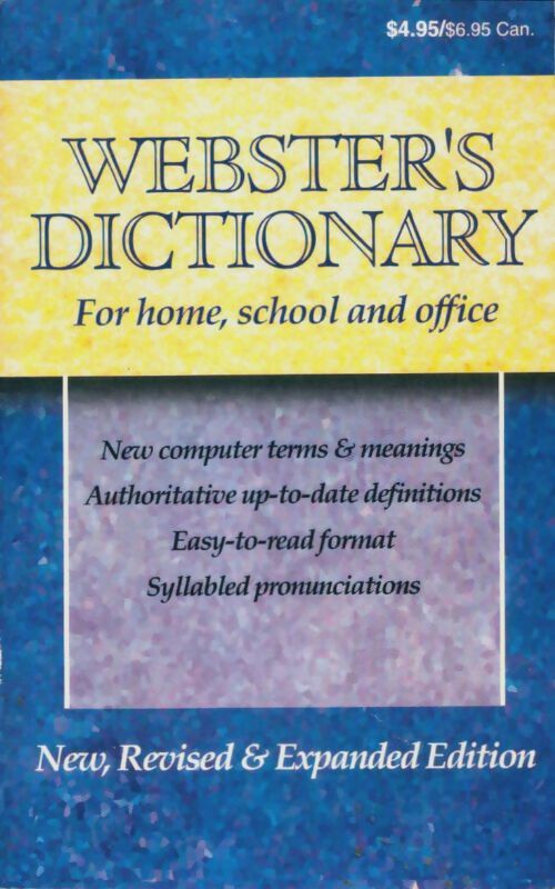 Livrenpoche : Webster's dictionary - Collectif - Livre