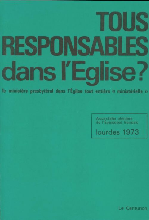 Livrenpoche : Tous responsables dans l'église ? - Collectif - Livre