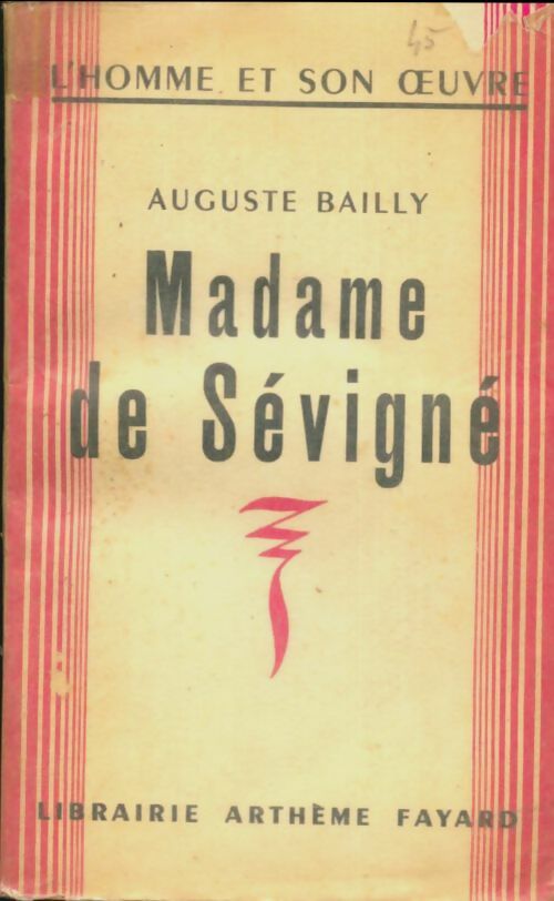 Livrenpoche : Madame de Sévigné - Auguste Bailly - Livre
