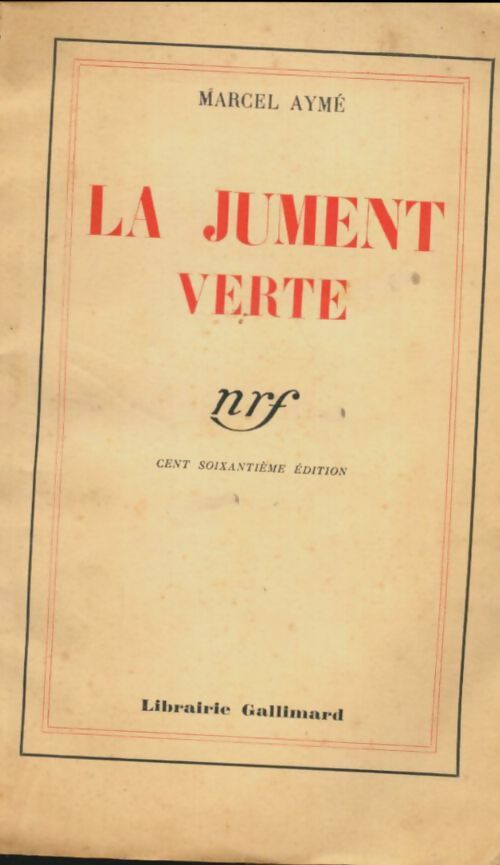 Livrenpoche : La jument verte - Marcel Aymé - Livre