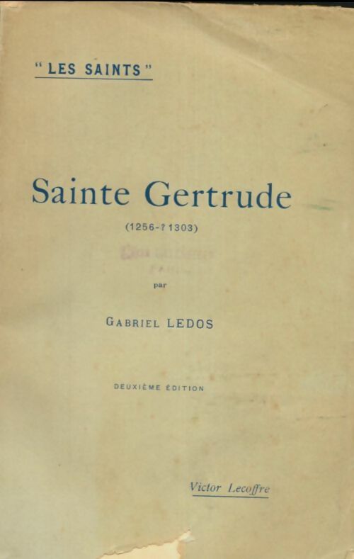 Livrenpoche : Sainte Gertrude - Gabriel Ledos - Livre