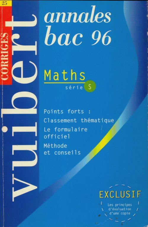 Livrenpoche : Amths série S Bac 96 - Collectif - Livre