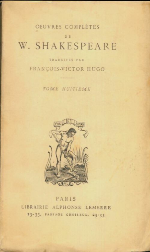 Livrenpoche : Oeuvres complètes Tome VIII - William Shakespeare - Livre