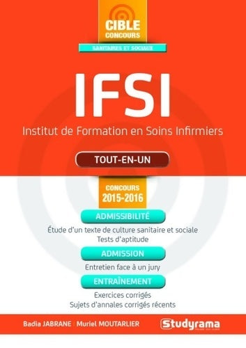 Livrenpoche : IFSI tout-en-un 2015-2016 - Badia Jabrane - Livre
