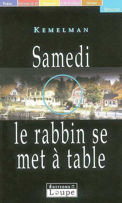 Livrenpoche : Samedi le rabin se met à table - Harry Kemelman - Livre