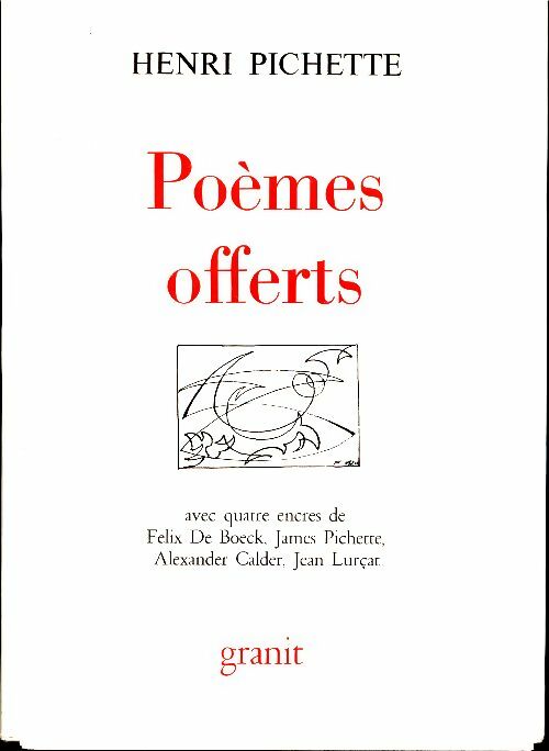 Livrenpoche : Poèmes offerts - Henri Pichette - Livre