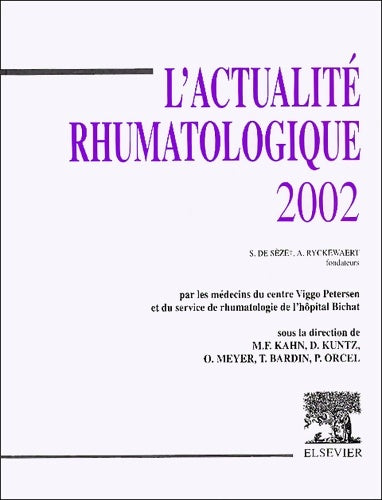 Livrenpoche : L'actualité rhumatologique 2002 - Marcel-francis Kahn - Livre