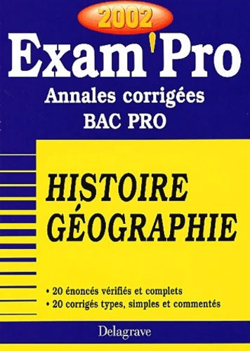 Livrenpoche : Exam'pro - Jean Menand - Livre