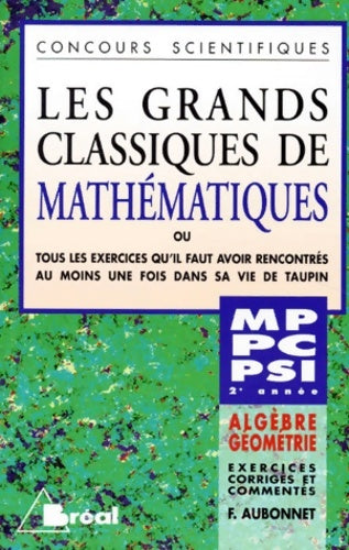 Livrenpoche : Les grands classiques - François Aubonnet - Livre