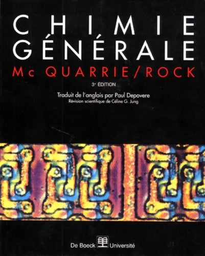 Livrenpoche : Chimie générale. : 3ème édition - Donald Mcquarrie - Livre