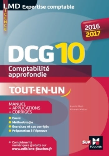 Livrenpoche : DCG 10 - comptabilité approfondie - manuel - millésime 2016-2017 - Elisabeth Walliser - Livre