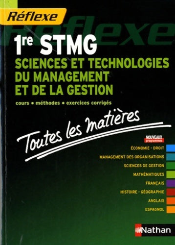 Livrenpoche : Toutes les matières - 1re STMG - Amaury D' Ayrenx - Livre