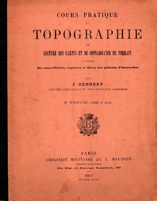 Livrenpoche : Cours pratique de topographie - J. Dennery - Livre