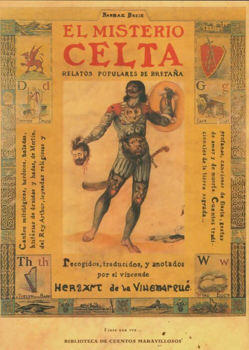 Livrenpoche : El misterio celta. Relatos populares de bretaña - T. Hersart de la Villemarqué - Livre
