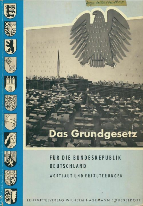 Livrenpoche : Das grundgesetz dür die bundesrepublik - Collectif - Livre