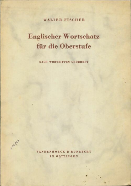 Livrenpoche : Englisher wortschatz für die Oberstufe - Walter Fischer - Livre