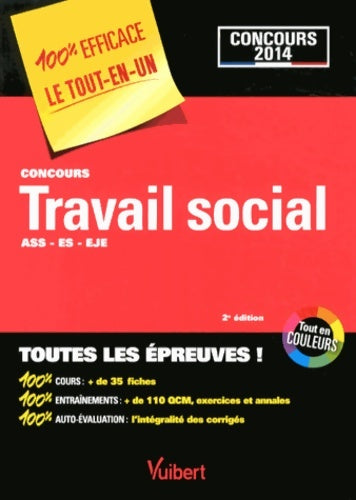 Livrenpoche : Concours travail social - ass es eje - concours 2014 - 100 % efficace - le tout-en-un - Marion Gauthier - Livre