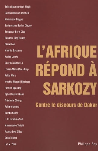 Livrenpoche : L'Afrique répond à sarkozy : Contre le discours de Dakar - Makhily Gassama - Livre