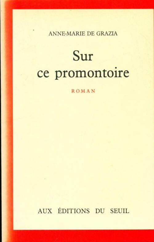 Livrenpoche : Sur ce promontoire - Anne-Marie De Grazia Hueber - Livre