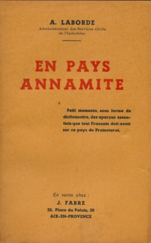 Livrenpoche : En pays annamite - A Laborde - Livre