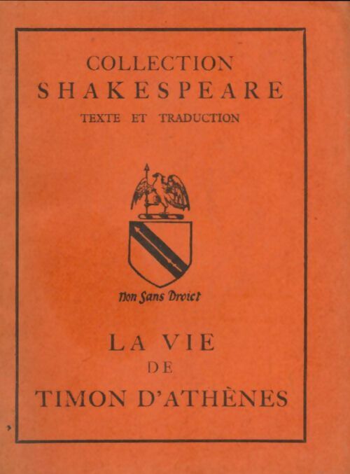 Livrenpoche : La vie de Timon d'Athènes - William Shakespeare - Livre