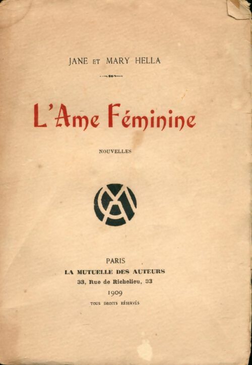 Livrenpoche : L'âme féminine - Mary Hella - Livre