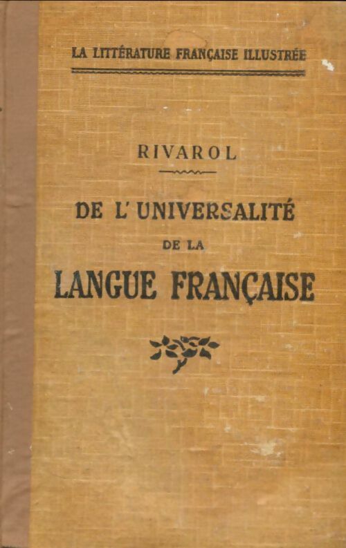 Livrenpoche : De l'universalité de la langue française - Rivarol - Livre
