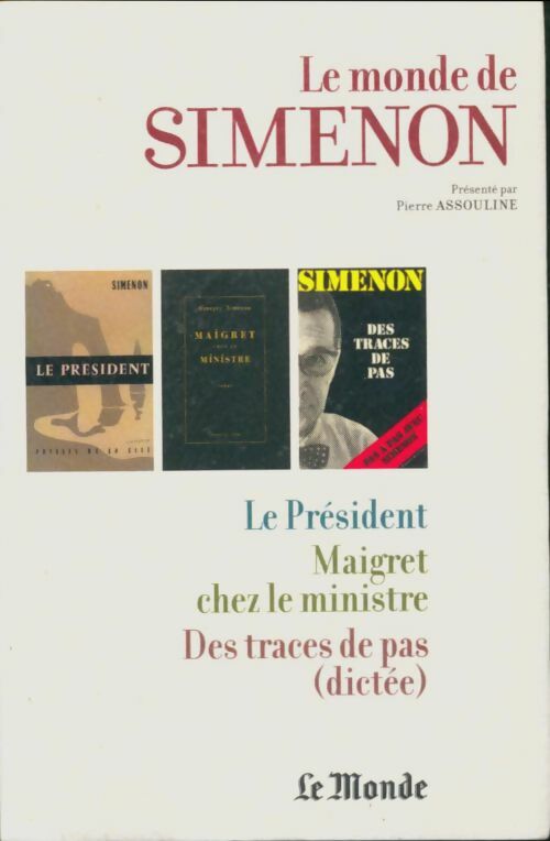 Livrenpoche : Le président / Maigret chez le ministre / Des traces de pas - Georges Simenon - Livre