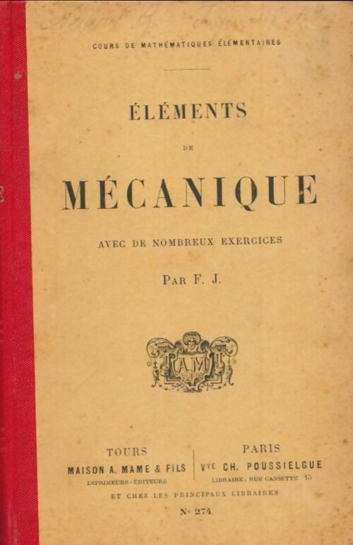 Livrenpoche : Éléments de mécanique - Xxx - Livre